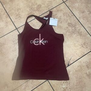 Calvin Klein Maroon Tank Top